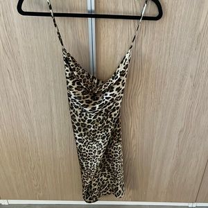 Cheetah Print Mini Dress